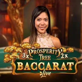 Prosperity Tree Baccarat slot logo by Evolution at LuckyHills Casino