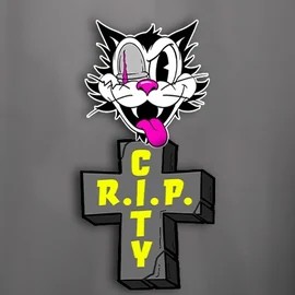 Slots logo of RIP City from Hacksaw Gaming at LuckyHills Casino