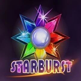 Starburst logo by NetEnt LuckyHills Casino