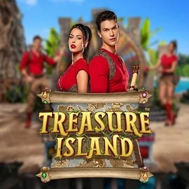 Treasure Island game by Pragmatic Play – logo hosted on LuckyHills Casino